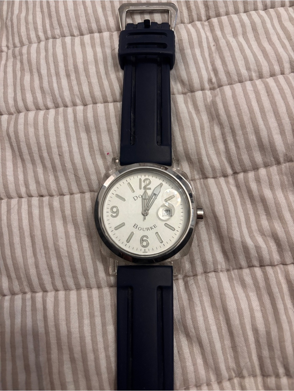 Dooney & Bourke White Dial Navy Strap Sport Watch - Picture 4 of 4
